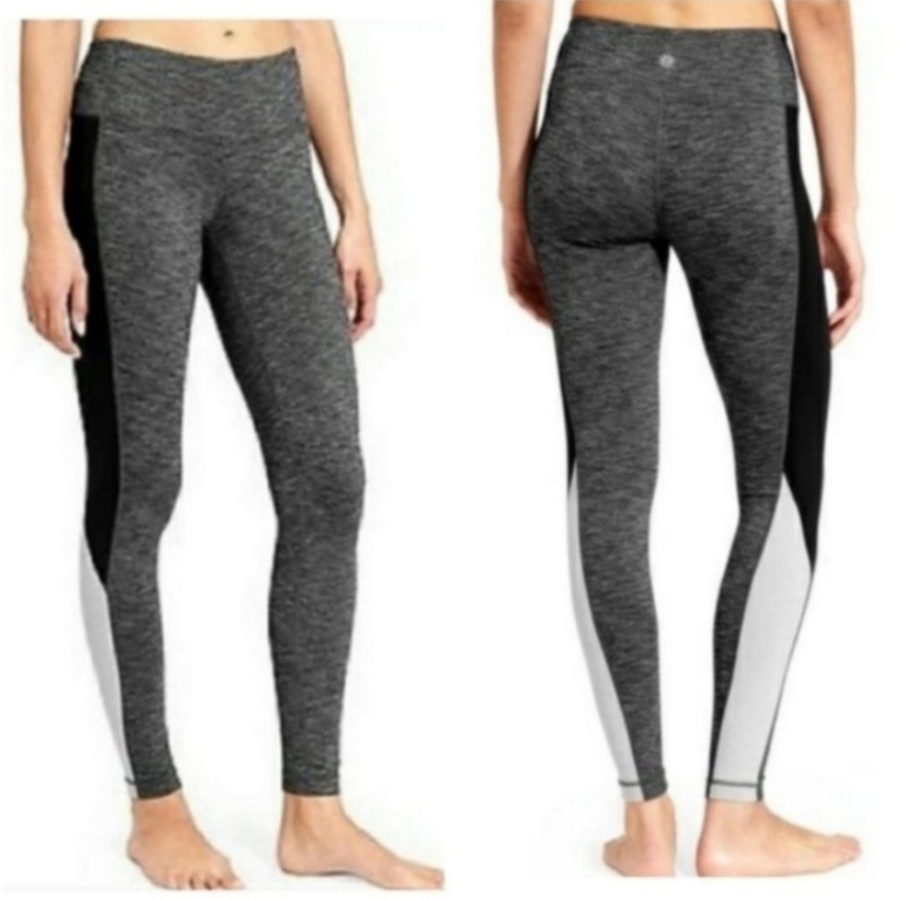 Athleta▪️Revelation Colorblock Heathered Grey Leggings